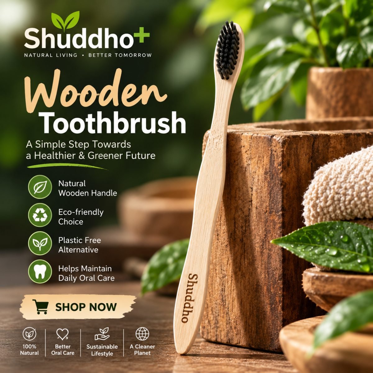 Shuddho Bamboo Toothbrush